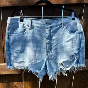American Eagle Outfitters Vintage Hi-Rise Festival Denim Shorts, Size 18